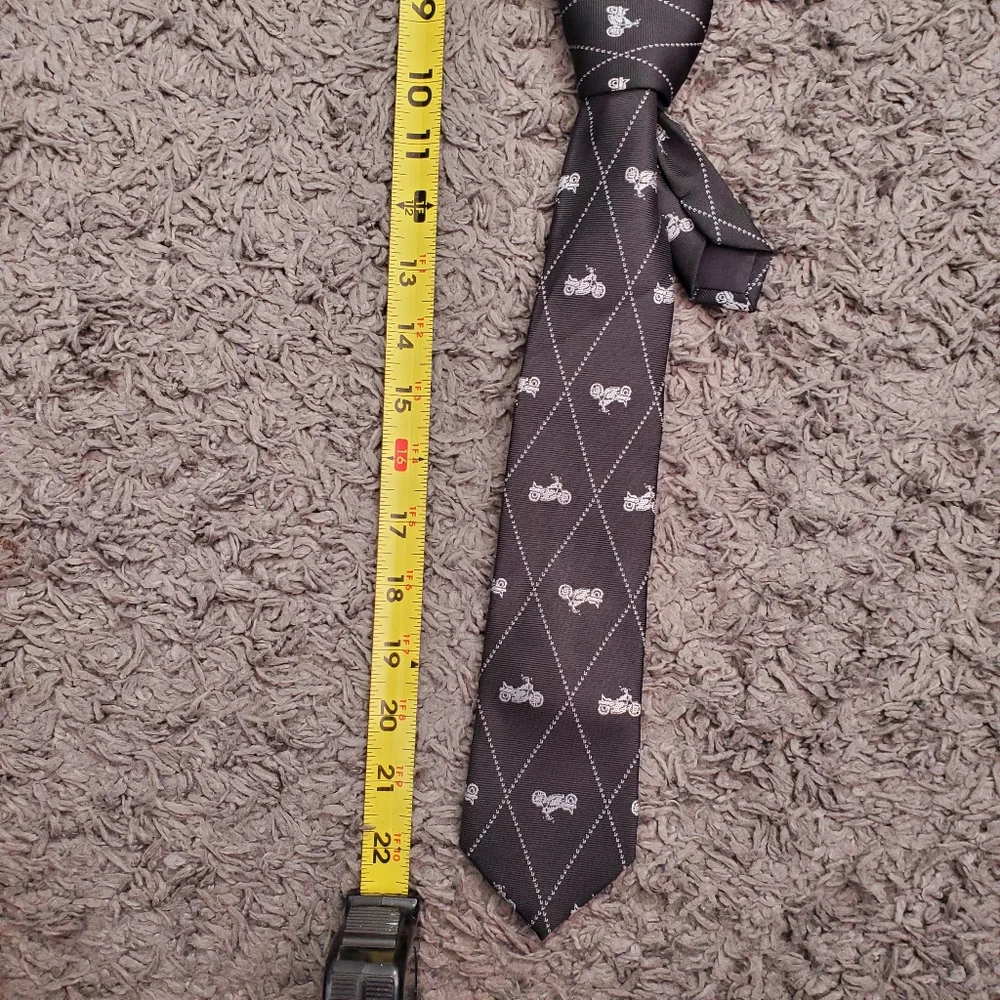 Old Navy Biker Graphic Black White Childrens Kids Dress Tie‎